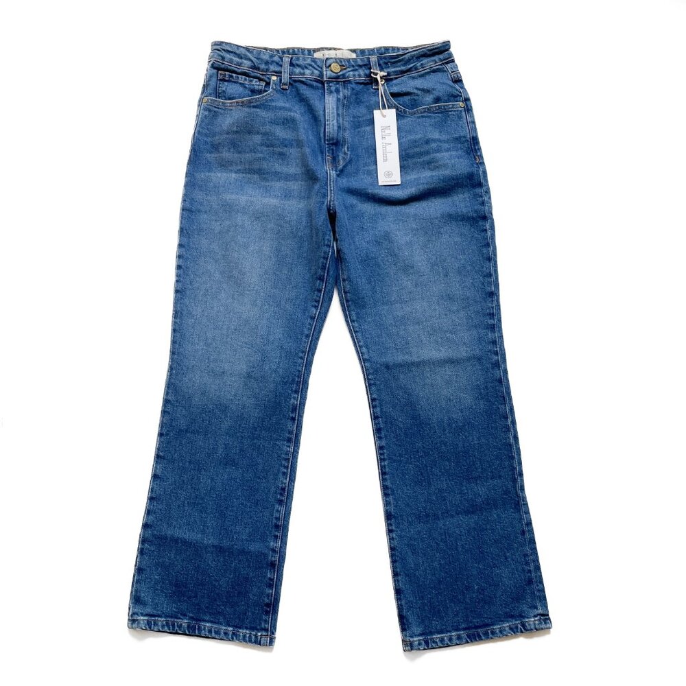 Nelle Atelier Kate Jeans Straight Leg Sapphire Blue Size 31 NEW NWT
